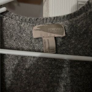 Forever 21 Charcoal Knit Top